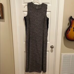 Chic Sleeveless Gray Maxi Dress